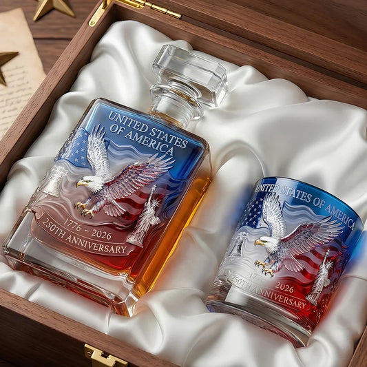 America 250th Anniversary Whiskey Decanter & Glass