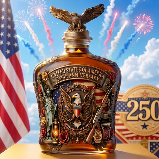 250th Anniversary Eagle Crest Commemorative Whiskey Bottle